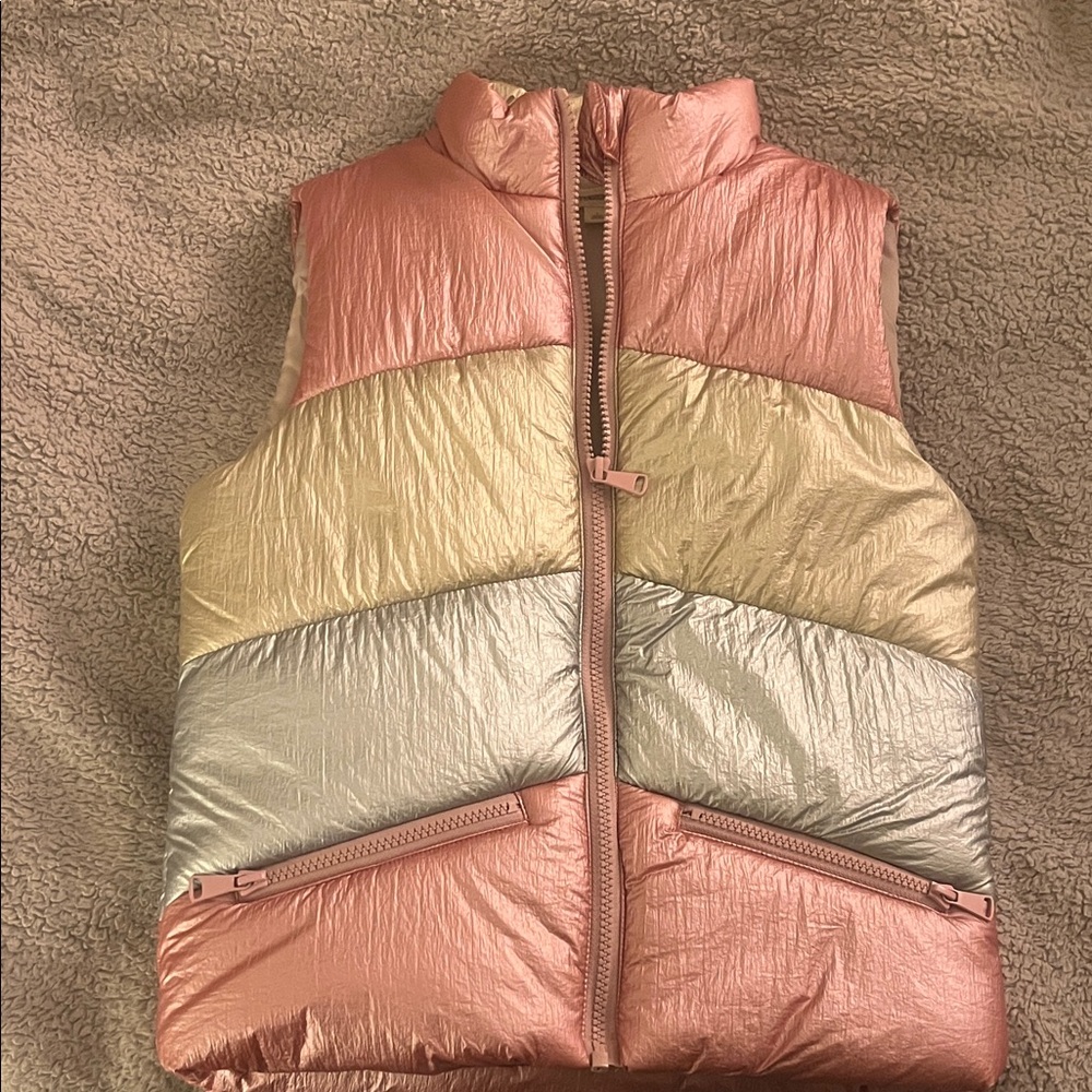Tucker + Tate Quilted Metallic Puffer Vest